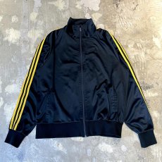 画像1: BICOLOR SLEEVE LINE HI-NECK TRACK JACKET / Mens L / MADE IN USA (1)