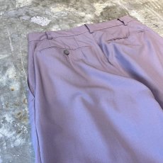 画像9: PALE PURPLE COLOR 3TUCKSTRAIGHT SLACKS / W30 (9)