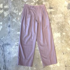 画像1: PALE PURPLE COLOR 3TUCKSTRAIGHT SLACKS / W30 (1)