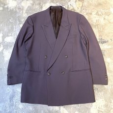 画像1: PURPLE COLOR DOUBLE BREASTED TAILORED JACKET / Mens L (1)