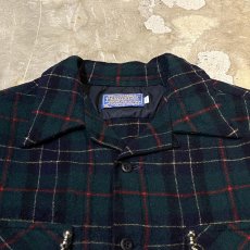 画像10: 70's【PENDLETON】STUDS DECORATIVE CHECK PATTERN WOOL SHIRT / Mens L / MADE IN USA (10)