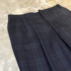 画像3: ALL OVER BLACKWATCH PATTERN STRAIGHT SLACKS / W31 (3)