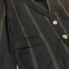 画像5: BICOLOR STRIPE PATTERN 2B TAILORED JACKET / Mens L (5)