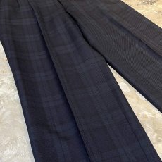 画像5: ALL OVER BLACKWATCH PATTERN STRAIGHT SLACKS / W31 (5)