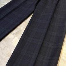 画像6: ALL OVER BLACKWATCH PATTERN STRAIGHT SLACKS / W31 (6)