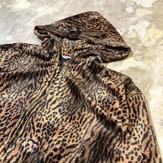 画像4: ALL OVER LEOPARD PATTERN ZIP UP HOODIE JACKET / Mens L (4)