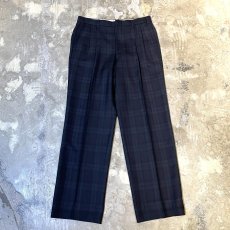 画像1: ALL OVER BLACKWATCH PATTERN STRAIGHT SLACKS / W31 (1)