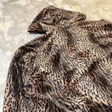 画像9: ALL OVER LEOPARD PATTERN ZIP UP HOODIE JACKET / Mens L (9)