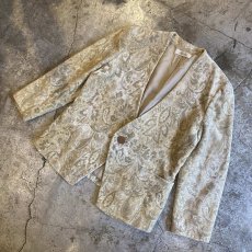 画像4: ORIENTAL ALL OVER PATTERN DESIGN VELVET JACKET / Ladies M (4)