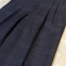 画像4: ALL OVER BLACKWATCH PATTERN STRAIGHT SLACKS / W31 (4)