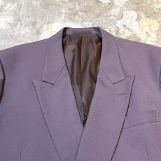 画像12: PURPLE COLOR DOUBLE BREASTED TAILORED JACKET / Mens L (12)