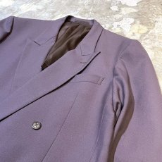 画像4: PURPLE COLOR DOUBLE BREASTED TAILORED JACKET / Mens L (4)