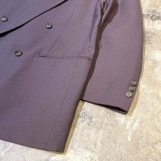 画像6: PURPLE COLOR DOUBLE BREASTED TAILORED JACKET / Mens L (6)