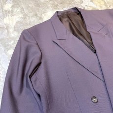 画像3: PURPLE COLOR DOUBLE BREASTED TAILORED JACKET / Mens L (3)