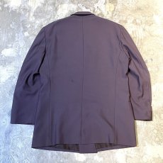 画像2: PURPLE COLOR DOUBLE BREASTED TAILORED JACKET / Mens L (2)