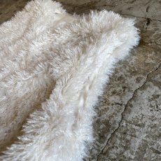 画像6: WHITE COLOR FAUX FUR DESIGN VEST / Ladies M (6)