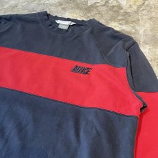 画像4: 【NIKE】BICOLOR SWITCHEDLOGO EMBROIDERY  L/S TEE / Mens M(L) (4)