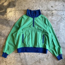 画像1: OLD BICOLOR DESIGN HALF ZIP UP ANORAK L/S TOPS / Ladies XL (1)