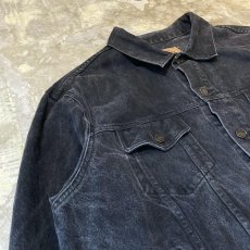 画像3: 【DICKIES】OVER SILHOUETTE BLACK COLOR DENIM JACKET / Mens XXL (3)