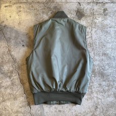 画像2: KHAKI COLOR DOUBLE FACE DESIGN MA-1 VEST / Ladies M (2)