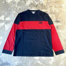 画像1: 【NIKE】BICOLOR SWITCHEDLOGO EMBROIDERY  L/S TEE / Mens M(L) (1)