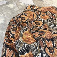 画像9: ALL OVER MULTI PATTERN HI-NECK ZIP UP JACKET / Mens L (9)