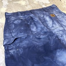 画像9: 【CARHARTT】ALL OVER TIE DYE PATTERN WORK PANTS / W34 (9)