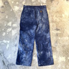 画像2: 【CARHARTT】ALL OVER TIE DYE PATTERN WORK PANTS / W34 (2)