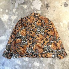 画像2: ALL OVER MULTI PATTERN HI-NECK ZIP UP JACKET / Mens L (2)