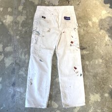 画像2: 【DICKIES】ALL OVER PAINTED DAMAGE WORK PANTS / W34 (2)