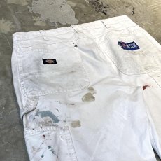 画像9: 【DICKIES】ALL OVER PAINTED DAMAGE WORK PANTS / W34 (9)