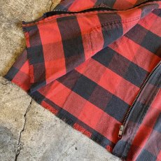 画像9: 【Wiz&Witch】"WANDERER" NO COLLAR ZIP UP FLANNEL SHIRT / OS (9)