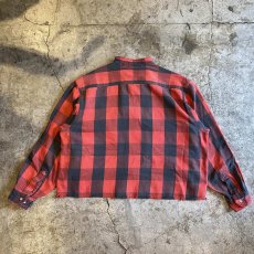 画像2: 【Wiz&Witch】"WANDERER" NO COLLAR ZIP UP FLANNEL SHIRT / OS (2)