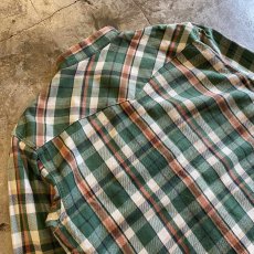 画像10: 【CARHARTT】CHECK PATTERN DOWN FRINGE CUT OFF SHORT DESIGN L/S SHIRT / Ladies L (10)