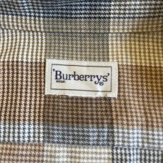 画像10: 【BURBERRYS】GLEN CHECK PATTERN POINT EMBROIDERY DESIGN L/S SHIRT / Ladies M  (10)