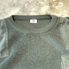 画像11: MILITARY PATCHED DESIGN COMMAND KNIT SWEATER / Mens XL (11)