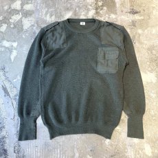 画像1: MILITARY PATCHED DESIGN COMMAND KNIT SWEATER / Mens XL (1)