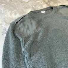 画像3: MILITARY PATCHED DESIGN COMMAND KNIT SWEATER / Mens XL (3)