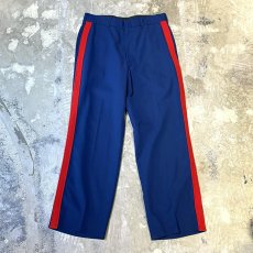 画像1: SIDE RED LINE STRAIGHT SILHOUETTE SLACKS / W33 (1)