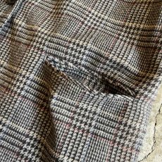 画像10: GREY COLOR GLEN CHECK PATTERN DESIGN TAILORED JACKET / Ladies M(10)  (10)