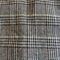 画像11: GREY COLOR GLEN CHECK PATTERN DESIGN TAILORED JACKET / Ladies M(10)  (11)