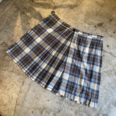 画像8: CHECK PATTERN WRAP DESIGN SKIRT / W26~W28 / MADE IN GREAT BRITAIN (8)