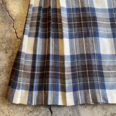 画像5: CHECK PATTERN WRAP DESIGN SKIRT / W26~W28 / MADE IN GREAT BRITAIN (5)