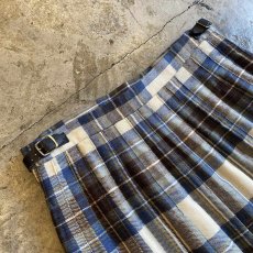 画像9: CHECK PATTERN WRAP DESIGN SKIRT / W26~W28 / MADE IN GREAT BRITAIN (9)