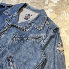 画像4: "HARLEY DAVIDSON" DOUBLE RIDERS DENIM JACKET / Mens XL / MADE IN USA (4)