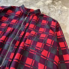 画像4: 【Wiz&Witch】"WANDERER" NO COLLAR ZIP UP FLANNEL SHIRT / OS (4)