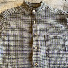 画像8: 【Wiz&Witch】"WANDERER" NO COLLAR ZIP UP FLANNEL SHIRT / OS (8)