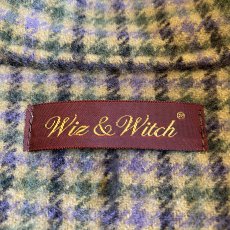 画像13: 【Wiz&Witch】"WANDERER" NO COLLAR ZIP UP FLANNEL SHIRT / OS (13)