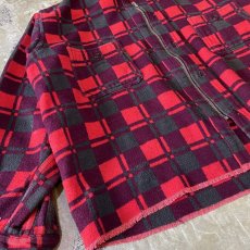 画像5: 【Wiz&Witch】"WANDERER" NO COLLAR ZIP UP FLANNEL SHIRT / OS (5)