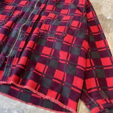 画像6: 【Wiz&Witch】"WANDERER" NO COLLAR ZIP UP FLANNEL SHIRT / OS (6)